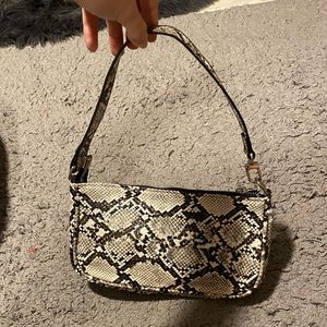 Snake print purse